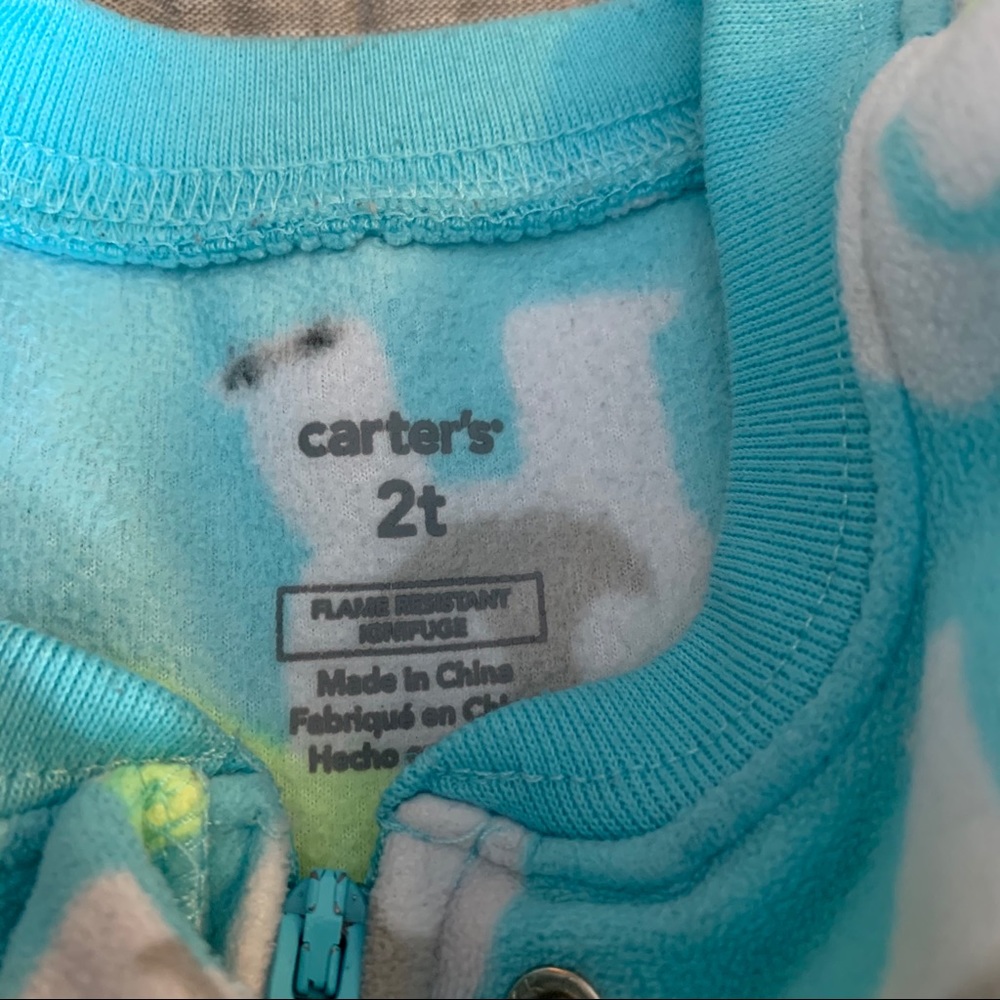 Like New Carter’s Fleece PJs - Picture 4 of 5